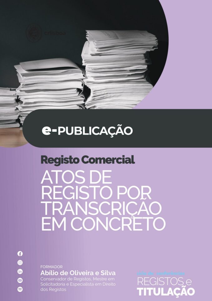 Atos de Registo por Transcrição em Concreto